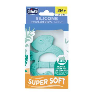 Chicco Kaméleon szuperpuha szilikon rágóka- kék