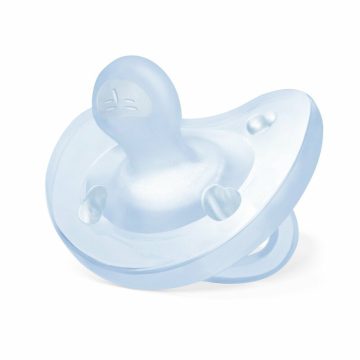  Chicco Physio Forma Soft csupa-szilikon cumi - 0-6 hó világoskék