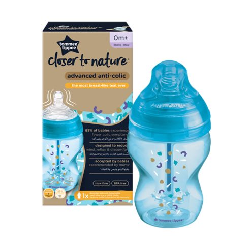 Tommee Tippee Advanced Anti - Colic cumisüveg 260ml kék 