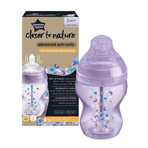 Tommee Tippee Advanced Anti - Colic cumisüveg 260ml lila