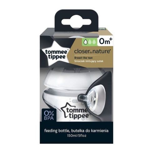 Tommee Tippee Closer to Nature BPA-mentes üveg cumisüveg 150ml 