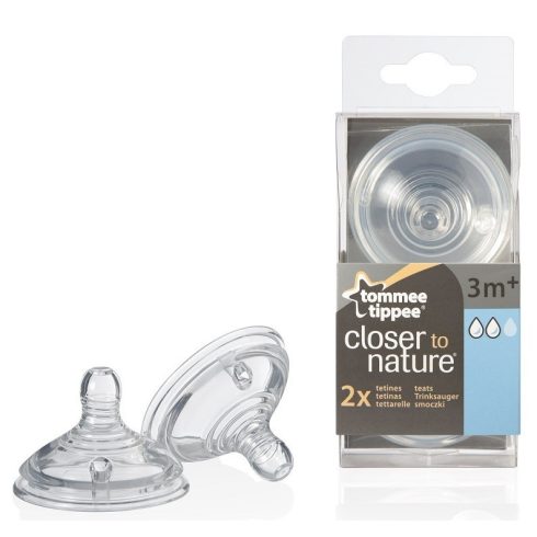 Tommee Tippee Closer to Nature cumisüveg cumi , közepes folyású -2db 