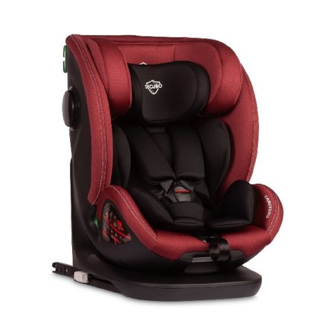 Caretero Securo Isofix Autós Gyerekülés I-SIZE 40-150 CM Burgundy