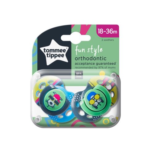 Tommee Tippee  Fun játszócumi 18-36hó 2 db fiú 