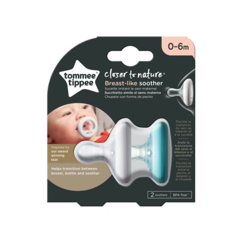 Tommee Tippee nyugtató cumi anyamell formájú 0-6 hó 2db 