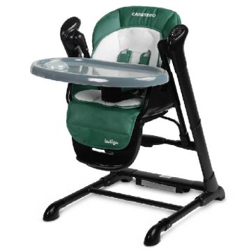  Caretero Indigo Etetőszék és Hinta 2in1- Black Green 