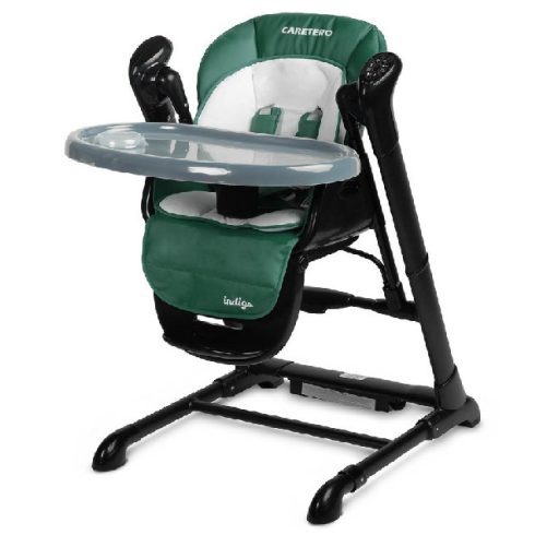  Caretero Indigo Etetőszék és Hinta 2in1- Black Green 