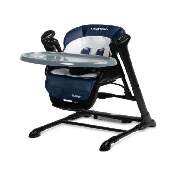  Caretero Indigo Etetőszék és Hinta 2in1- Black Navy
