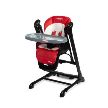  Caretero Indigo Etetőszék és Hinta 2in1- Black Wine