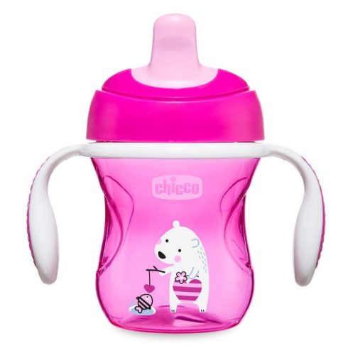 Chicco Training Cup 2in1 kivehető szelepes 6m+ 200ml Rózsaszín CH00692110