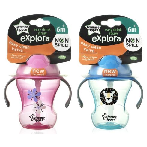 Tommee Tippee Explora easy drink straw -  szívószálas  6 hó, 230ml