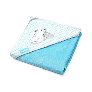   BabyOno fürdőlepedő kapucnis bambusz 100x100cm jegesmedve 346/02