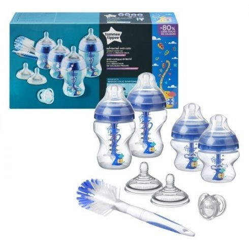 Tommee Tippee Advanced Anti - Colic újszülött cumisüveg kezdő szett kék