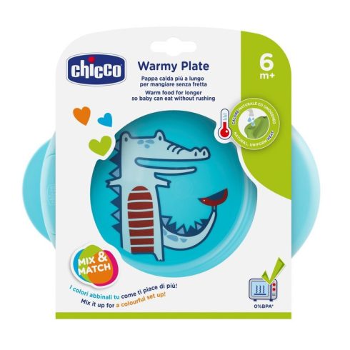 Chicco Warmy Plate melegentartó tányér - kék