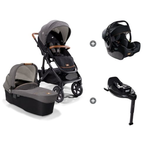 Joie Signature Vinca 4in1 babakocsi + i-Jemini hordozó + iBase Encore bázistalp Carbon