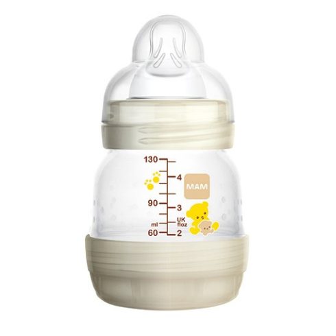 Mam Műanyag Anti-Colic cumisüveg  130 ml + 0-2 Hó Start cumi