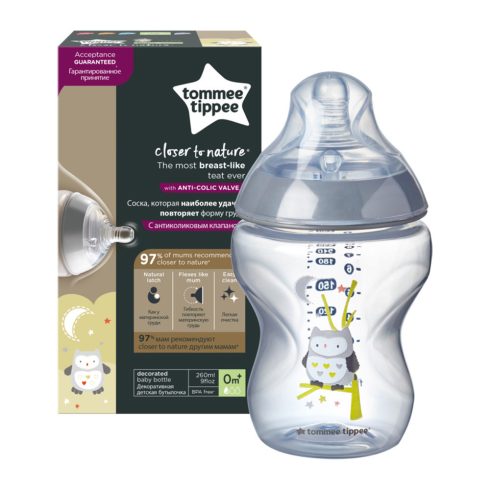 Tommee Tippee cumisüveg CTN 260 ml Ollie bagoly 