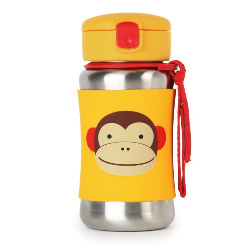 Skip Hop Zoo Monkey - szívószálas üveg -termosz