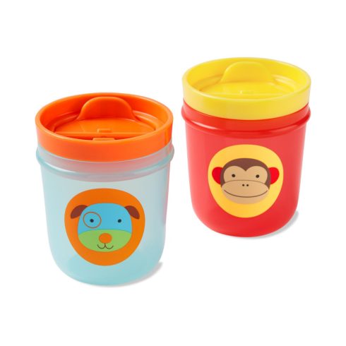 Skip Hop Zoo csőrös pohár - kutya és majom