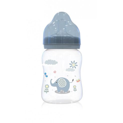 Baby Care széles nyakú cumisüveg 250ml - Moonlight Blue