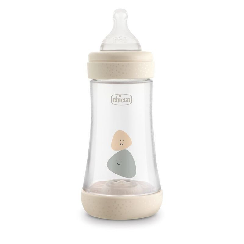 Chicco Perfect5 240 ml-es cumisüveg közepes folyású szilikon cumival 2m+ Unisex CH02022330004